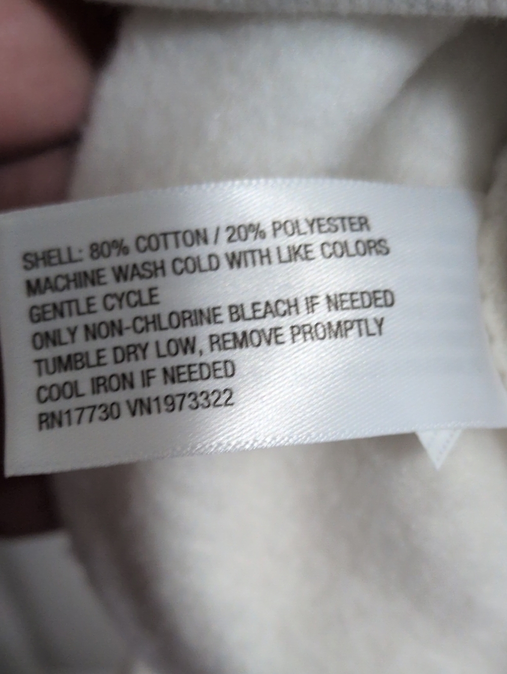 Heather Gray And Ivory Oversized Sweatshirt - Picture 3 of 4